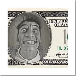 Ernest P. Worrell On the Hundred Dollar Bill Posters and Art